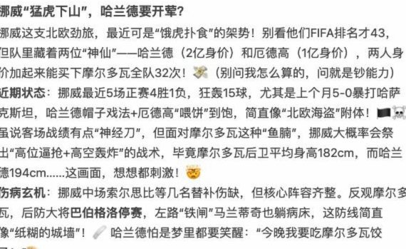 挪威国家队因酒店环境问题投诉 FIFA